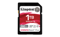 Kingston Technology 1TB Canvas React Plus SDXC UHS-II 280R/150W U3 V60 for Full H…