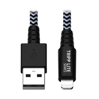 Eaton Tripp Lite Series Heavy-Duty USB-A to Lightning Sync/Charge Cable, MFi Cert…