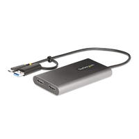 StarTech.com USB-C to Dual-HDMI Adapter - USB-C or A to 2x HDMI - 4K 60Hz - 100W …