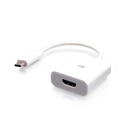 C2G USB-C to HDMI Audio/Video Adapter Converter - 4K 60Hz - White - Adapter - 24 …