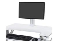 Ergotron WorkFit Single LD Monitor Kit - Cart upgrade kit for LCD display - white…