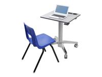 24-547-003 LEARNFIT inch, 16 inch TRAVEL ADJUSTABLE STANDING DESK, CLEAR ANODIZED