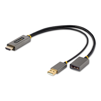 StarTech.com 1ft (30cm) HDMI to DisplayPort Adapter Cable, Active 4K 60Hz HDMI 2.…