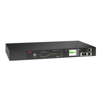 APC Netshelter Rack Automatic Transfer Switch, 1U, 15A, 100/120V, 5-15 IN, 10 5-1…
