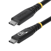 StarTech.com 2m (6ft) USB4 Cable, 20Gbps, USB-IF Certified USB-C Cable, 240W PD E…