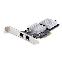 StarTech.com 2-Port 10GbE PCIe Network Adapter Card, Network Card for PCs/Servers…