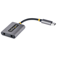 StarTech.com USB-C Headphone Splitter, USB Type C Dual Headset Adapter w/Mic Inpu…
