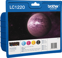 Brother LC1220VALBP ink cartridge 4 pc(s) Original Black, Cyan, Magenta, Yellow