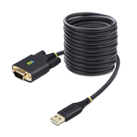 StarTech.com 10ft (3m) USB to Serial Adapter Cable, COM Retention, Interchangeabl…