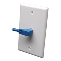 Eaton Tripp Lite Series Left-Angle Cat6 Gigabit Molded UTP Ethernet Cable (RJ45 L…