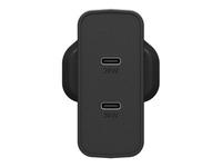 OtterBox UK Wall Charger 50W - 1X USB-C 30W + 1X USB-C 20W USB-PD