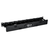 Tripp Lite Rack Enclosure Horizontal Cable Manager Steel w Finger Duct 1URM - Rac…