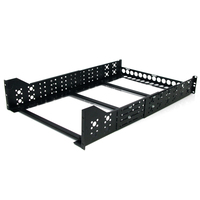 StarTech.com 3U Fixed 19 inch Adjustable Depth Universal Server Rack Rails