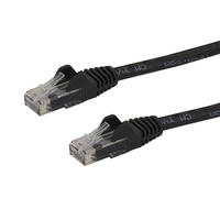 StarTech.com 10m CAT6 Ethernet Cable - Black CAT 6 Gigabit Ethernet Wire -650MHz …