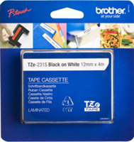 Brother TZE231S2 label-making tape Black on white TZe