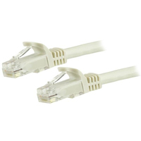 StarTech.com 7.5m CAT6 Ethernet Cable - White CAT 6 Gigabit Ethernet Wire -650MHz…