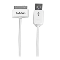 StarTech.com 1m (3 ft) Apple 30-pin Dock Connector to USB Cable for iPhone / iPod…