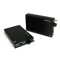 StarTech.com 10/100 Mbps Ethernet Single Mode WDM Fiber Media Converter Kit SC 20…