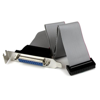 StarTech.com Low Profile 16in Parallel Port Header Cable Adapter with Bracket – D…