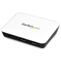StarTech.com USB 3.0 to Gigabit Ethernet NIC Network Adapter with 3 Port Hub - Wh…