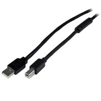 StarTech.com 65ft (20m) Active USB 2.0 A to B Cable, Long USB Cable, USB Printer …