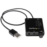 StarTech.com USB Stereo Audio Adapter External Sound Card with SPDIF Digital Audi…