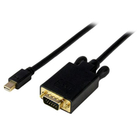 StarTech.com 10ft (3m) Mini DisplayPort to VGA Adapter Converter Cable – mDP to V…