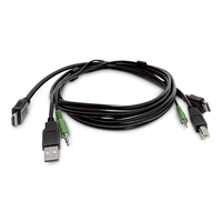 StarTech.com 10ft (3m) HDMI KVM Cable, USB 2.0, 3.5mm Audio, Universally Compatib…