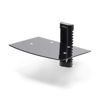 StarTech.com Floating Wall-Mounted AV Shelf, Adjustable Height Shelf For Under TV…
