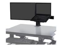 Ergotron WorkFit - Mounting kit (desk mount) - for LCD display / notebook - black…