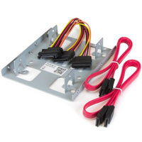 StarTech.com Dual 2.5 inch to 3.5 inch HDD Bracket for SATA Hard Drives - 2 Drive 2.5 inch to…