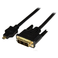 StarTech.com 3ft (1m) Micro HDMI to DVI Cable - Micro HDMI to DVI Adapter Cable -…
