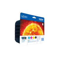 Brother LC-980VALBPDR ink cartridge 4 pc(s) Original Black, Cyan, Magenta, Yellow