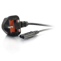 C2G Non-Polarised Power Cord - Power cable - power IEC 60320 C7 to BS 1363 (M) - …