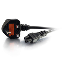 C2G Laptop Power Cord - Power cable - IEC 60320 C5 to BS 1363 (M) - AC 250 V - 1 …