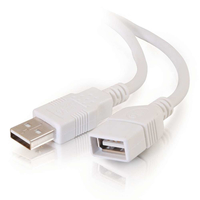 C2G 3.3ft USB Extension Cable - USB A to USB A Extension Cable - USB 2.0 - White …