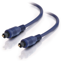 C2G Velocity - Digital audio cable (optical) - TOSLINK male to TOSLINK male - 2 m…