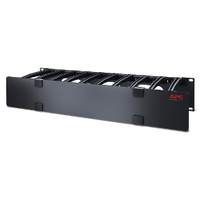 APC NetShelter Cable Management, Horizontal Cable Manager, 2U, Single Side with C…