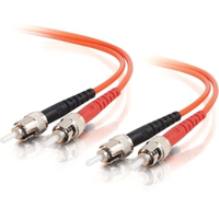 C2G ST-ST 50/125 OM2 Duplex Multimode PVC Fiber Optic Cable (LSZH) - Patch cable …