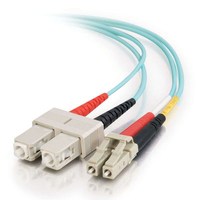 C2G SC-SC 10Gb 50/125 OM3 Duplex Multimode PVC Fiber Optic Cable (LSZH) - Network…