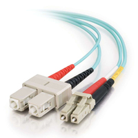 C2G LC-SC 10Gb 50/125 OM3 Duplex Multimode PVC Fiber Optic Cable (LSZH) - Network…