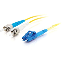 C2G LC-ST 9/125 OS1 Duplex Singlemode PVC Fiber Optic Cable (LSZH) - Patch cable …