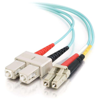 C2G LC-SC 10Gb 50/125 OM3 Duplex Multimode PVC Fiber Optic Cable (LSZH) - Network…