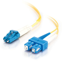 C2G LC-SC 9/125 OS1 Duplex Singlemode PVC Fiber Optic Cable (LSZH) - Patch cable …