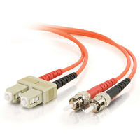 C2G SC-ST 50/125 OM2 Duplex Multimode PVC Fiber Optic Cable (LSZH) - Network cabl…