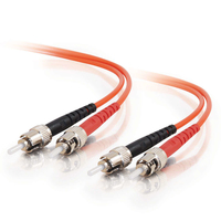 C2G ST-ST 62.5/125 OM1 Duplex Multimode PVC Fiber Optic Cable (LSZH) - Patch cabl…