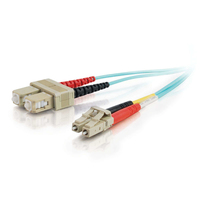 C2G LC-SC 10Gb 50/125 OM3 Duplex Multimode PVC Fiber Optic Cable (LSZH) - Network…