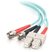 C2G SC-ST 10Gb 50/125 OM3 Duplex Multimode PVC Fiber Optic Cable (LSZH) - Network…