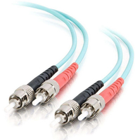 C2G ST-ST 10Gb 50/125 OM3 Duplex Multimode PVC Fiber Optic Cable (LSZH) - Network…