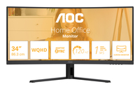 AOC B3 CU34B3E computer monitor 86.4 cm (34 inch) 3440 x 1440 pixels Wide Quad HD LED…